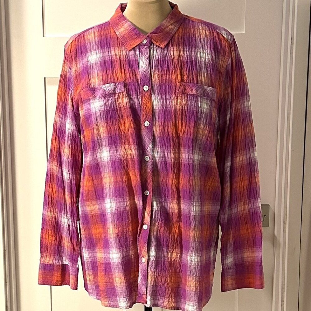 Eddie Bauer Plaid Button Down Shirt